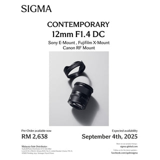 (Pre Order Now)Sigma 12mm f/1.4 DC Contemporary Lens