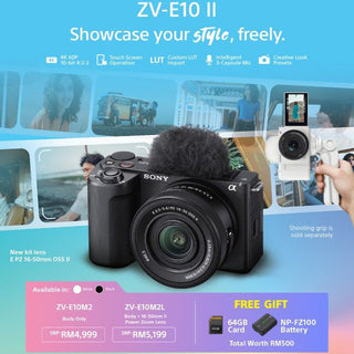 (May Promo)Sony ZV-E10 II Mirrorless Camera