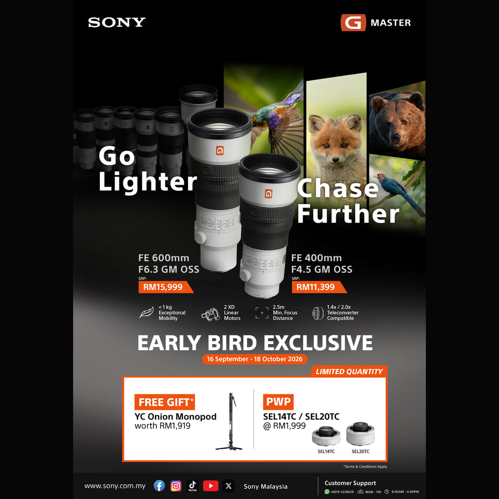 (Pre Order Now)Sony FE 400mm f/4.5 GM OSS Lens