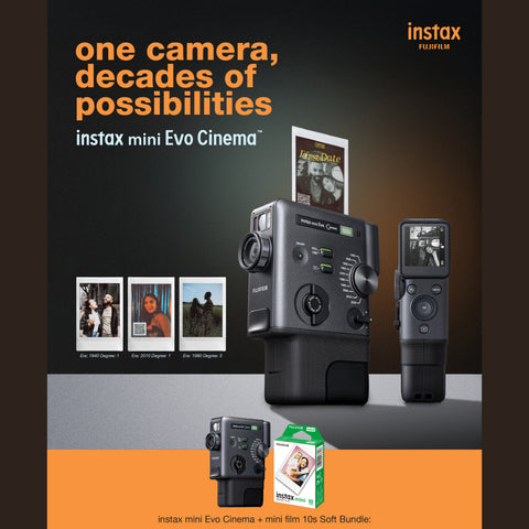 (May Promo)FUJIFILM instax mini Evo Cinema Hybrid Instant Camera