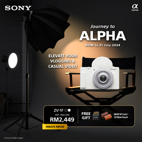 (July Promo)Sony ZV-1F Vlogging Camera