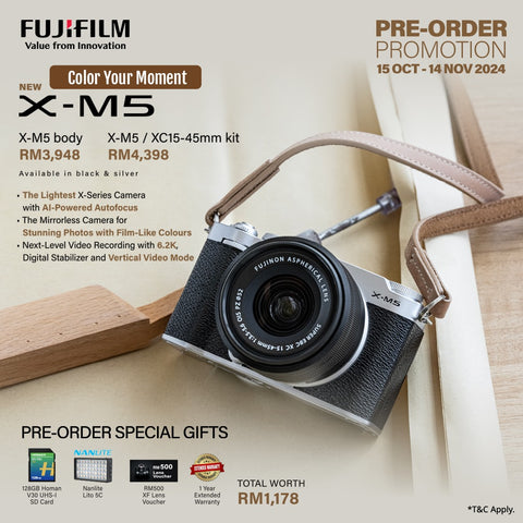 (Pre Order Now)FUJIFILM X-M5 Mirrorless Camera