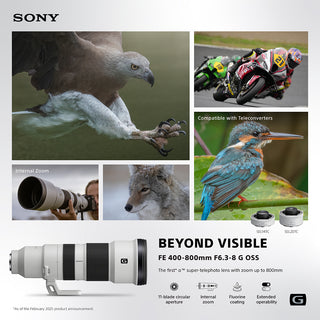 (New Item - Coming Soon)Sony FE 400-800mm f/6.3-8 G OSS Lens