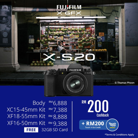 (September Promo)FUJIFILM X-S20 Mirrorless Camera