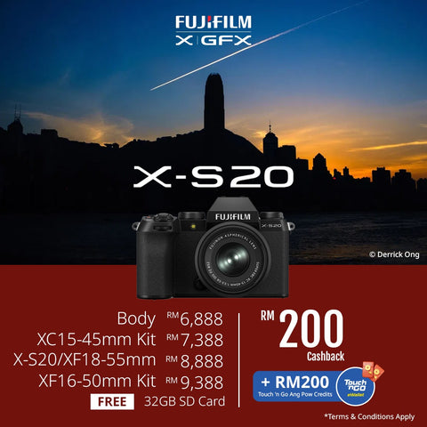 (January Promo)FUJIFILM X-S20 Mirrorless Camera