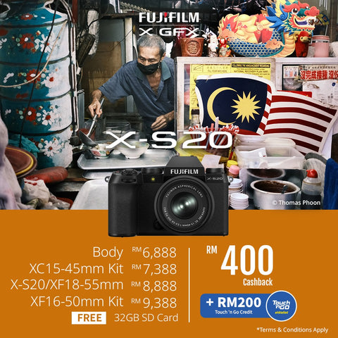 (February Promo)FUJIFILM X-S20 Mirrorless Camera