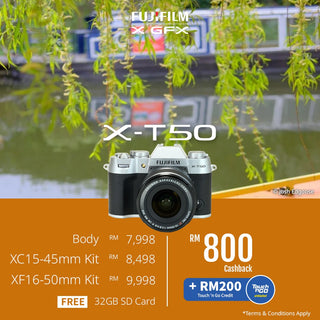 (February Promo)FUJIFILM X-T50 Mirrorless Camera
