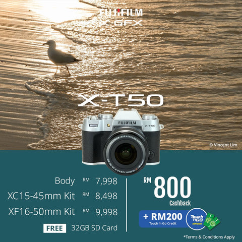 (March Promo)FUJIFILM X-T50 Mirrorless Camera