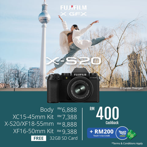(March Promo)FUJIFILM X-S20 Mirrorless Camera