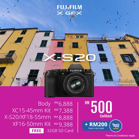 (April Promo)FUJIFILM X-S20 Mirrorless Camera
