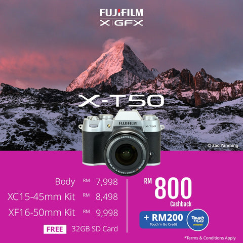 (April Promo)FUJIFILM X-T50 Mirrorless Camera