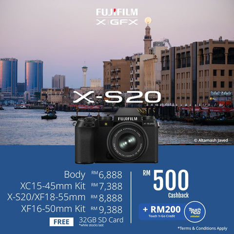 (July Promo)FUJIFILM X-S20 Mirrorless Camera