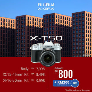 (August Promo)FUJIFILM X-T50 Mirrorless Camera
