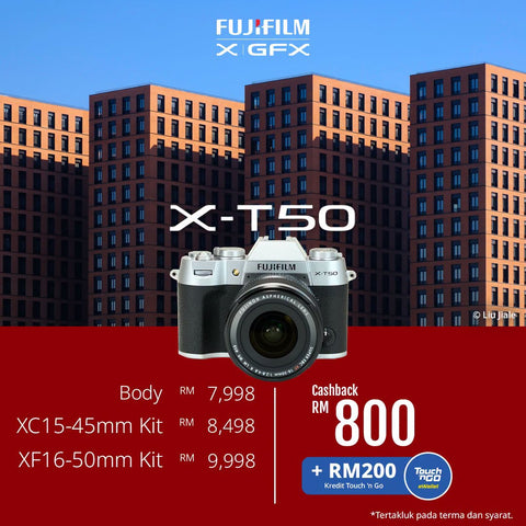 (August Promo)FUJIFILM X-T50 Mirrorless Camera