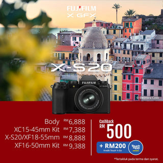 (August Promo)FUJIFILM X-S20 Mirrorless Camera