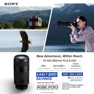 (Pre Order Now)Sony FE 100-400mm f/5.6-8 OSS Lens