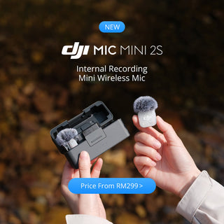 (New Item)DJI Mic Mini 2S Compact Wireless Microphone System for Camera & Smartphone (2.4 GHz)