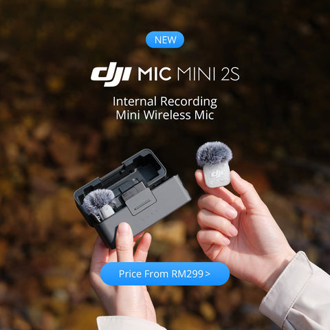 (New Item)DJI Mic Mini 2S Compact Wireless Microphone System for Camera & Smartphone (2.4 GHz)