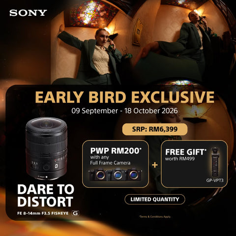 (Pre Order Now)Sony FE 8-14mm f/3.5 Fisheye G Lens