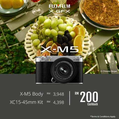 (October Promo)FUJIFILM X-M5 Mirrorless Camera