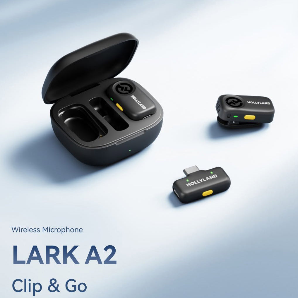 (New Item)Hollyland LARK A2 Mini Duo Wireless Microphone System (2.4 GHz)