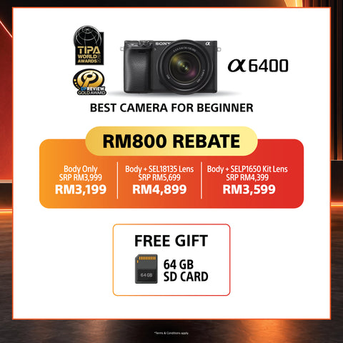 (October Promo)Sony Alpha a6400 Mirrorless Digital Camera
