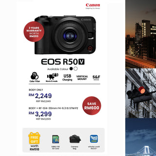 (October Promo)Canon EOS R50 V Mirrorless Camera