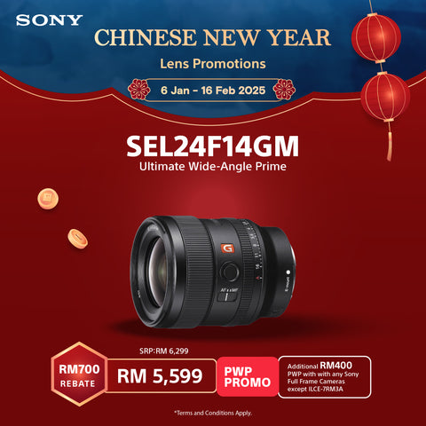 (February Promo)Sony FE 24mm f/1.4 GM Lens