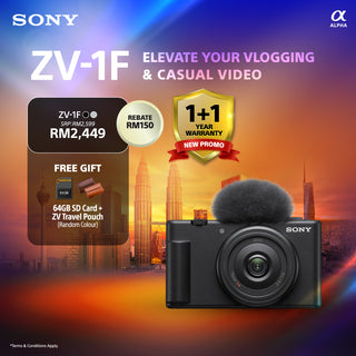 (October Promo)Sony ZV-1F Vlogging Camera