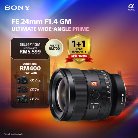 (December Promo)Sony FE 24mm f/1.4 GM Lens