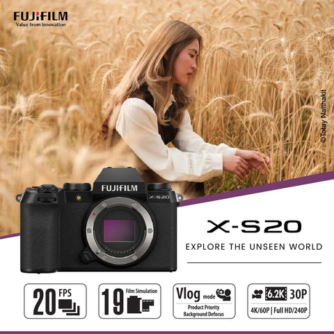 (Pre-Order)FUJIFILM X-S20 Mirrorless Camera