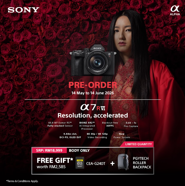 (Pre Order Now 14 May - 14 June 2026)Sony a7R VI Mirrorless Camera
