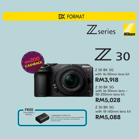 (March Promo)Nikon Z30 Mirrorless Camera