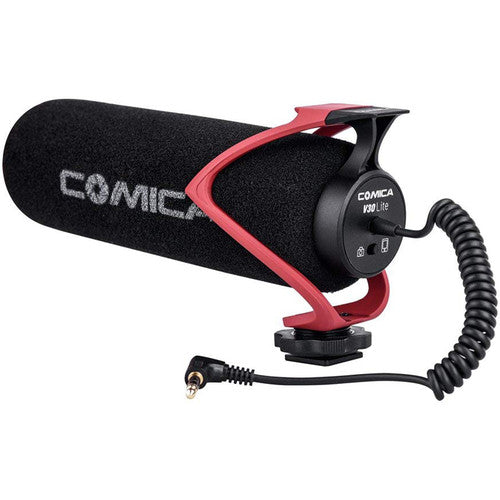 Comica CVM-V30 LITE R Audio Directional On-Camera Shotgun Microphone