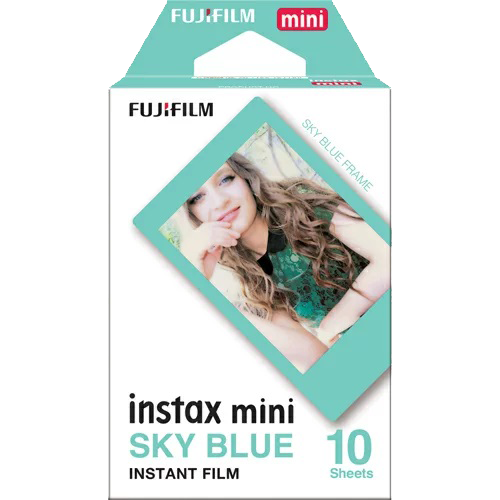 Fujifilm INSTAX Mini Instant Films (Sky Blue Frame)