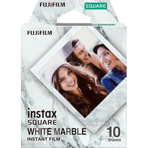 Fujifilm INSTAX SQUARE White Marble Instant Film (10 Exposures)