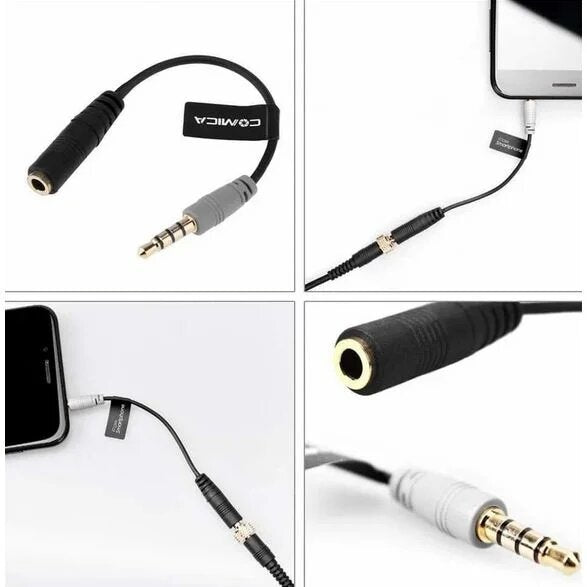 Comica CVM-SPX CoMica Audio Cable Adapter (TRS 3.5mm Female-TRRS for Smartphone)