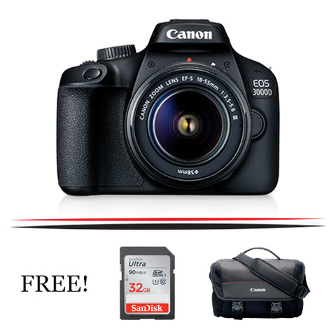 (May Promo)Canon EOS 3000D with EF-S 18-55mm F/3.5-5.6 III DSLR  Camera