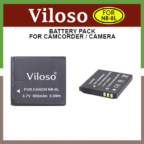 Viloso NB-8L Battery for Canon