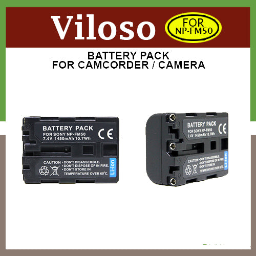 Viloso NP-FM50/FM55H Battery for Sony