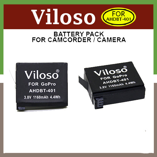 Viloso AHDBT-401 Rechargeable Battery for GOPRO HERO 4