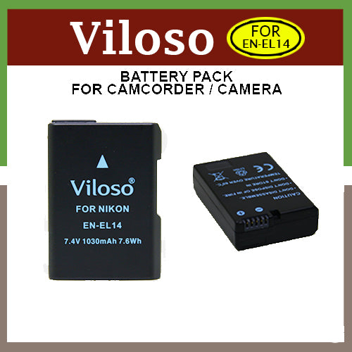 Viloso EN-EL14 Battery for Nikon