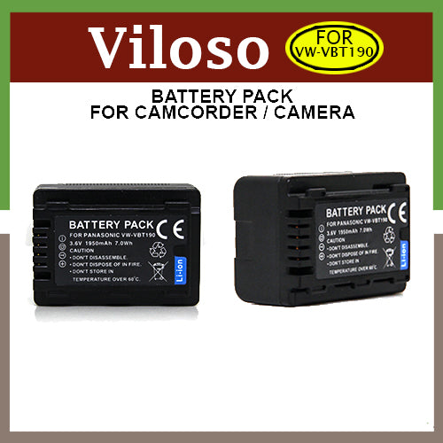 Viloso Battery VW-VBT190 for Panasonic